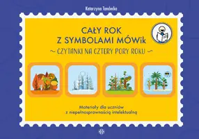 Okładka: Cały rok z symbolami MÓWik. Czytanki na cztery pory roku