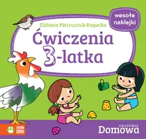 Okładka: Domowa Akademia. Ćwiczenia 3-latka