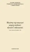 Okładka: Przeciw interpretacji i inne eseje
