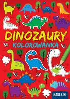 Okładka: KOLOROWANKA A4  Dinozaury