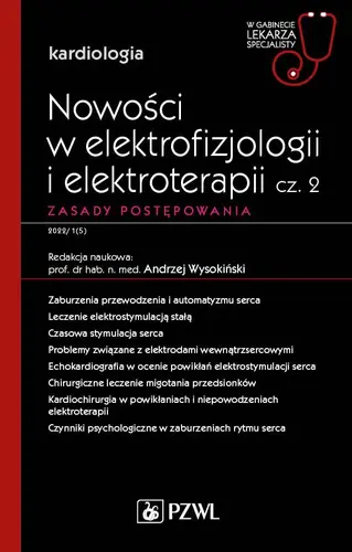 Okładka: Nowości w elektrofizjologii i elektroterapii. Zasady postępowania, cz. 2