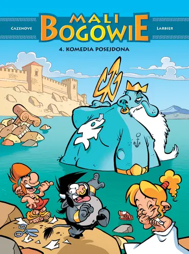 Okładka: Mali Bogowie. Tom 4. Komedia Posejdona