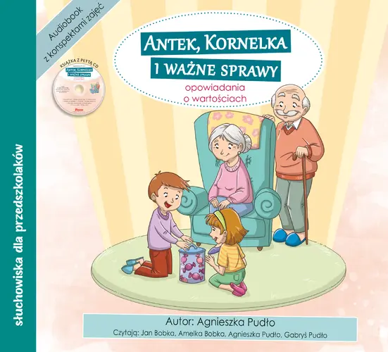 Okładka: Antek, Kornelka i ważne sprawy. Audiobook CD + konspekty