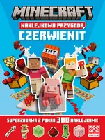 Okładka: Minecraft Naklejkowa przygoda. Czerwienit