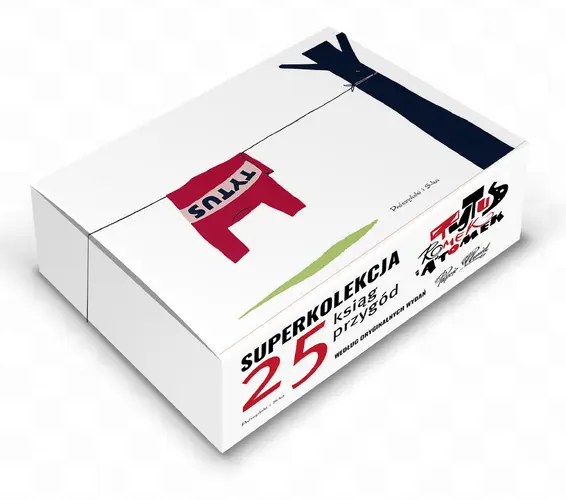 Okładka: Tytus, Romek i A'Tomek (kolekcja 25 ksiąg). Boks biały