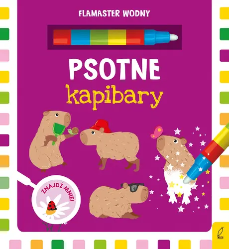 Okładka: Flamaster wodny. Psotne kapibary
