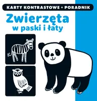 Okładka: Kapitan Nauka. Karty kontrastowe i poradnik. Zwierzęta w paski i łaty