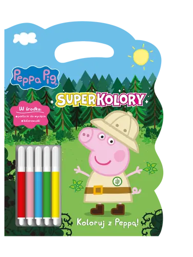 Okładka: Peppa Pig. Superkolory. Koloruj z Peppą!