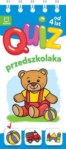 Okładka: Quiz przedszkolaka z misiem od 4 lat