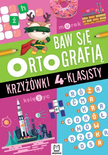 Okładka: Baw się ortografią. Krzyżówki 4-klasisty