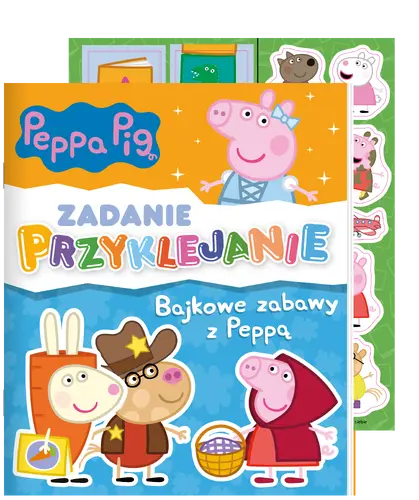 Okładka: Peppa Pig Zadanie Przyklejanie. Bajkowe zabawy z Peppą