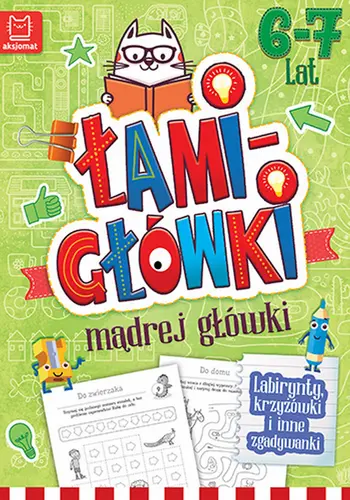 Okładka: Łamigłówki mądrej główki 6-7 lat