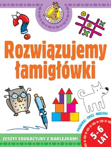 Okładka: Zabawy z kangurkiem. Rozwiązujemy łamigłówki