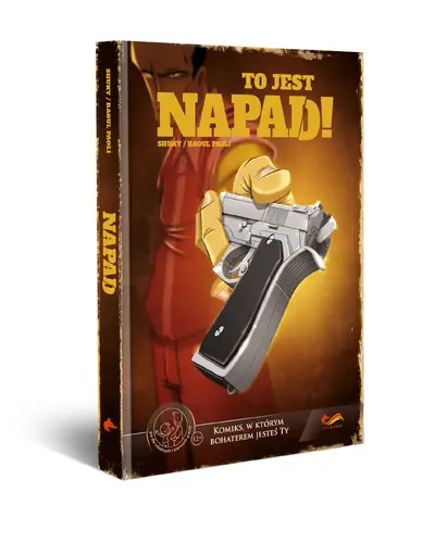 Okładka: Komiks paragrafowy. To jest napad!