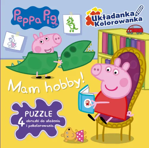 Okładka: Peppa Pig Układanka Kolorowanka Mam hobby!