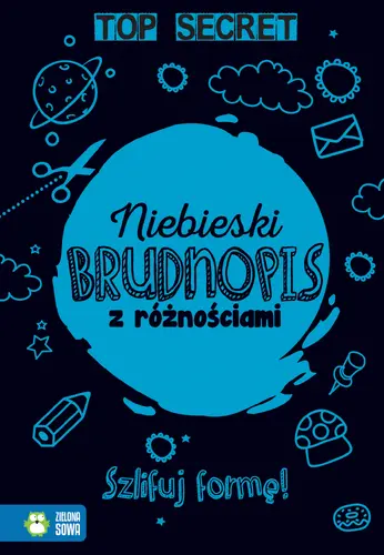 Okładka: Brudnopis z różnościami. Niebieski