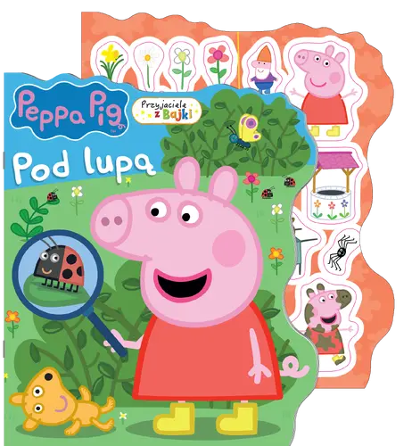 Okładka: Peppa Pig. Przyjaciele z bajki. Pod lupą