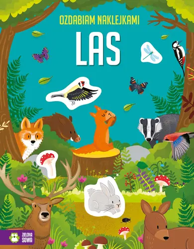 Okładka: Ozdabiam naklejkami. Las
