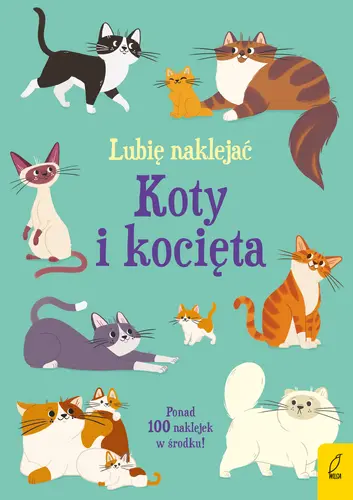 Okładka: Lubię naklejać. Koty i kocięta