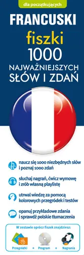 Okładka: Francuski fiszki 1000 najważniejszych słów i zdań + CD