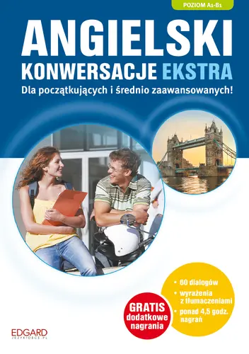Okładka: Angielski Konwersacje dla początkujących i średnio zaawansowanych ekstra