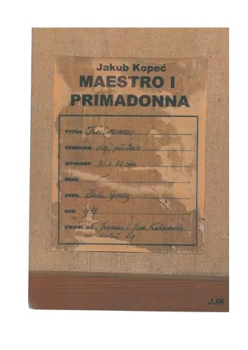 Okładka: Maestro i primadonna