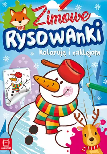Okładka: Zimowe rysowanki. Koloruję i naklejam