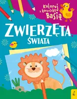Okładka: Koloruj z kaczuszką Basią. Zwierzęta świata