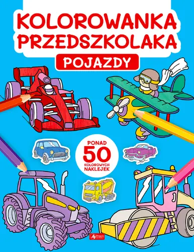 Okładka: Kolorowanka przedszkolaka. Pojazdy