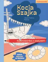 Okładka: Kocia Szajka i Baszta Siedmiu Płaszczy. Kolorowanka z pazurem