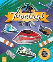 Okładka: Pociągi. Album z naklejkami. Ciekawostki i wyklejanie