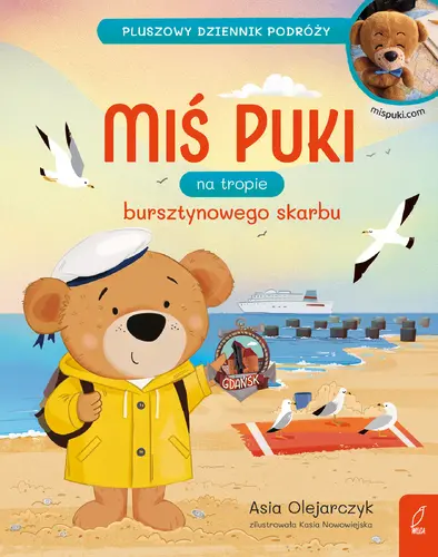 Okładka: Miś Puki na tropie bursztynowego skarbu