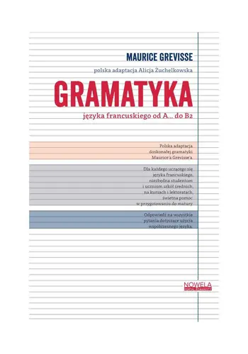 Okładka: Gramatyka języka francuskiego od A... do B2