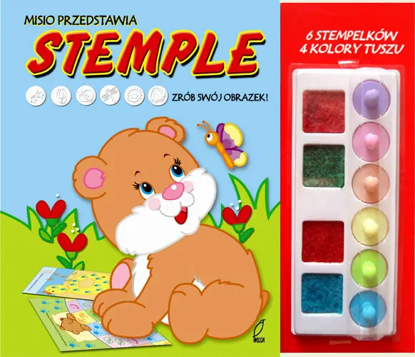 Okładka: Misio przedstawia stemple