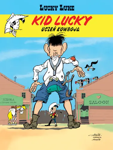 Okładka: Lucky Luke. Kid Lucky. Uczeń kowboja