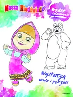Okładka: Masza i Niedźwiedź. Wodne kolorowanie