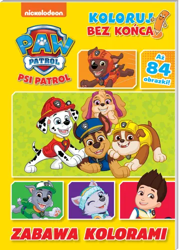 Okładka: Psi Patrol. Koloruj bez końca cz. 3 Zabawa kolorami