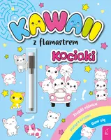 Okładka: Kawaii z flamastrem. Kociaki