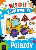 Okładka: Wesołe kolorowanki. Pojazdy