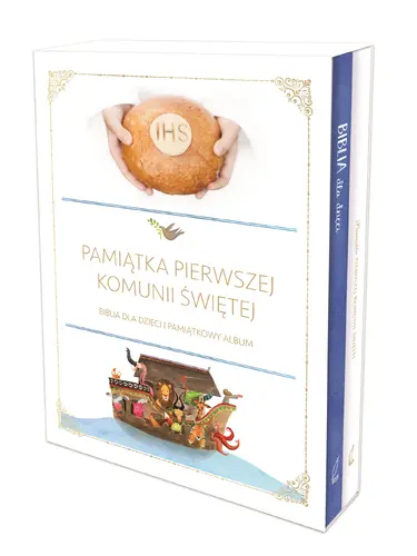 Okładka: PAKIET KOMUNIJNY Biblia + Pamiątka I Komunii Świętej