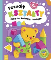 Okładka: Poznaję kształty. Uczę się, koloruję, naklejam. 3+