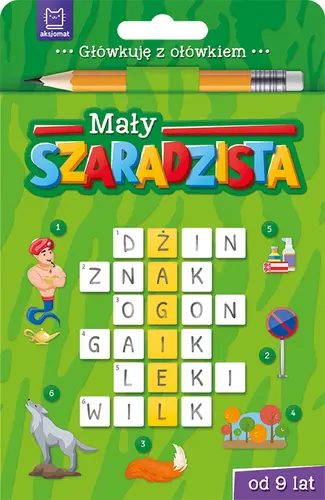 Okładka: Mały szaradzista od 9 lat. Książeczka zielona