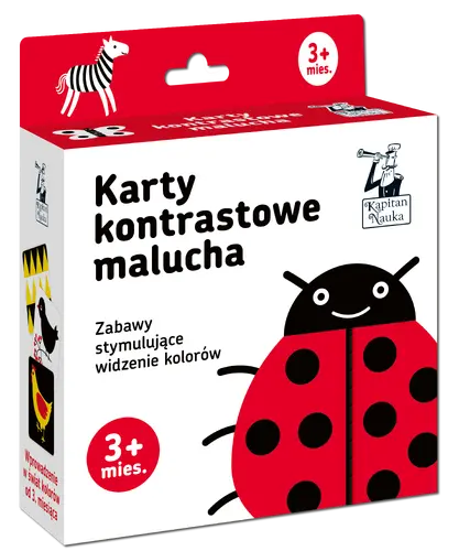 Okładka: Karty kontrastowe malucha. (3+ mies.). Kapitan Nauka