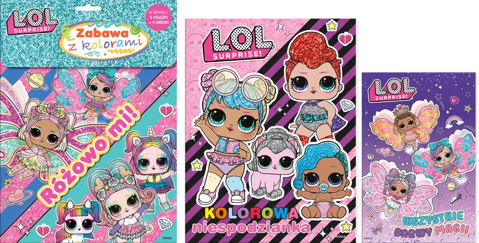 Okładka: L.O.L. Surprise!. Zabawa z kolorami. Różowo mi!