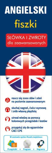 Okładka: Angielski fiszki Słówka i zwroty dla zaawansowanych