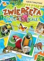Okładka: Album z naklejkami. Zwierzęta duże i małe