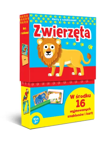 Okładka: Karty z szablonami. Zwierzęta
