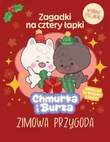 Okładka: Zagadki na cztery łapki. Wydanie Specjalne. Chmurka i Burza - Zimowa Przygoda