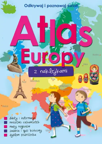 Okładka: Atlas Europy z naklejkami