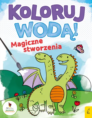 Okładka: Koloruj wodą. Magiczne stworzenia